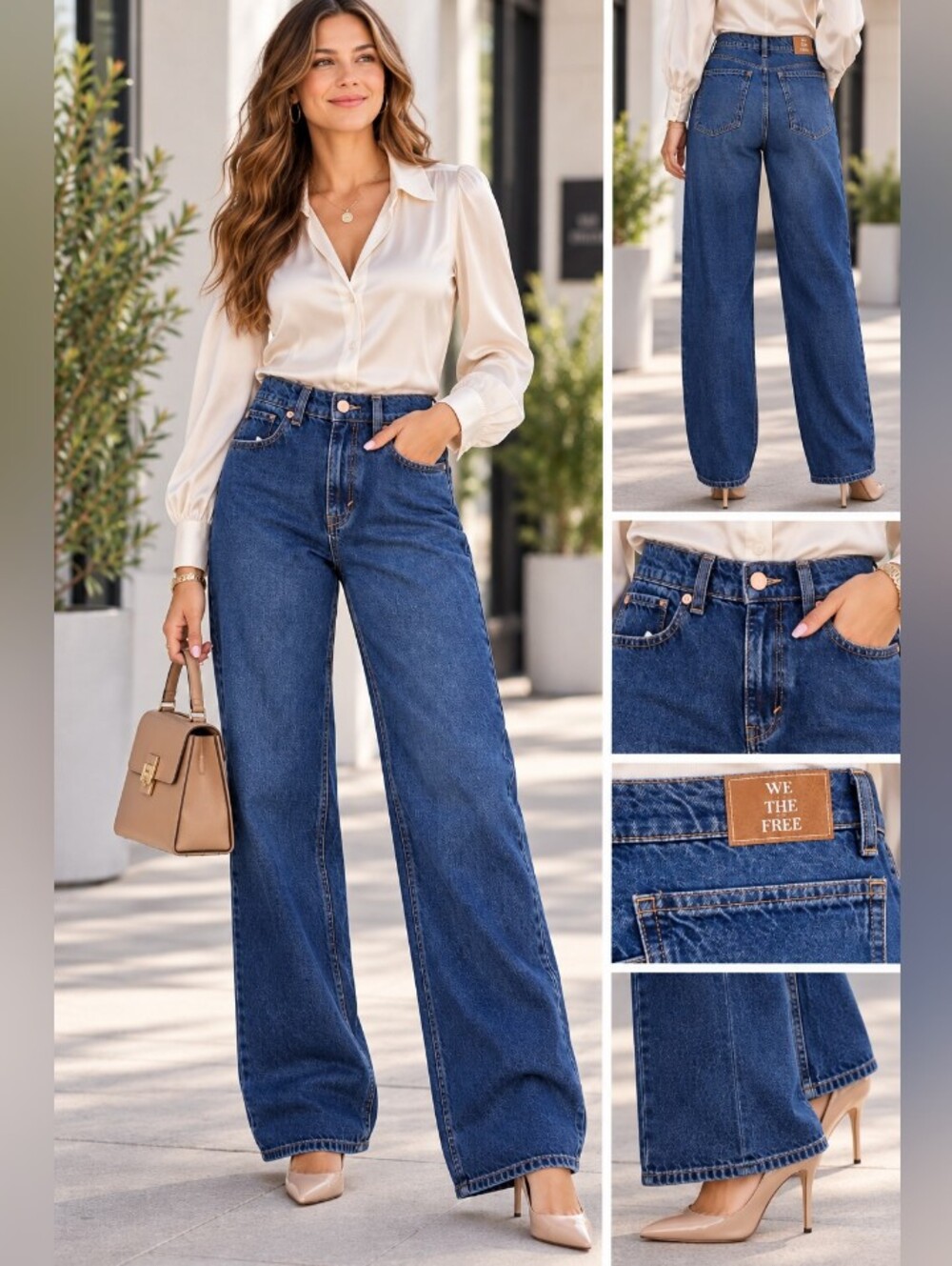 WE THE FREE  People Women's Blue Denim Jeans Size 10